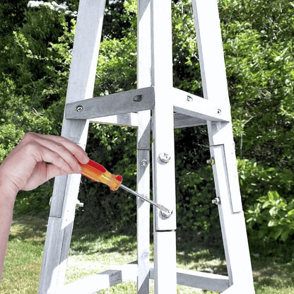 Large Garden Sage Obelisk Outdoor Arch Heavy Duty Strong Wooden Plant Cage