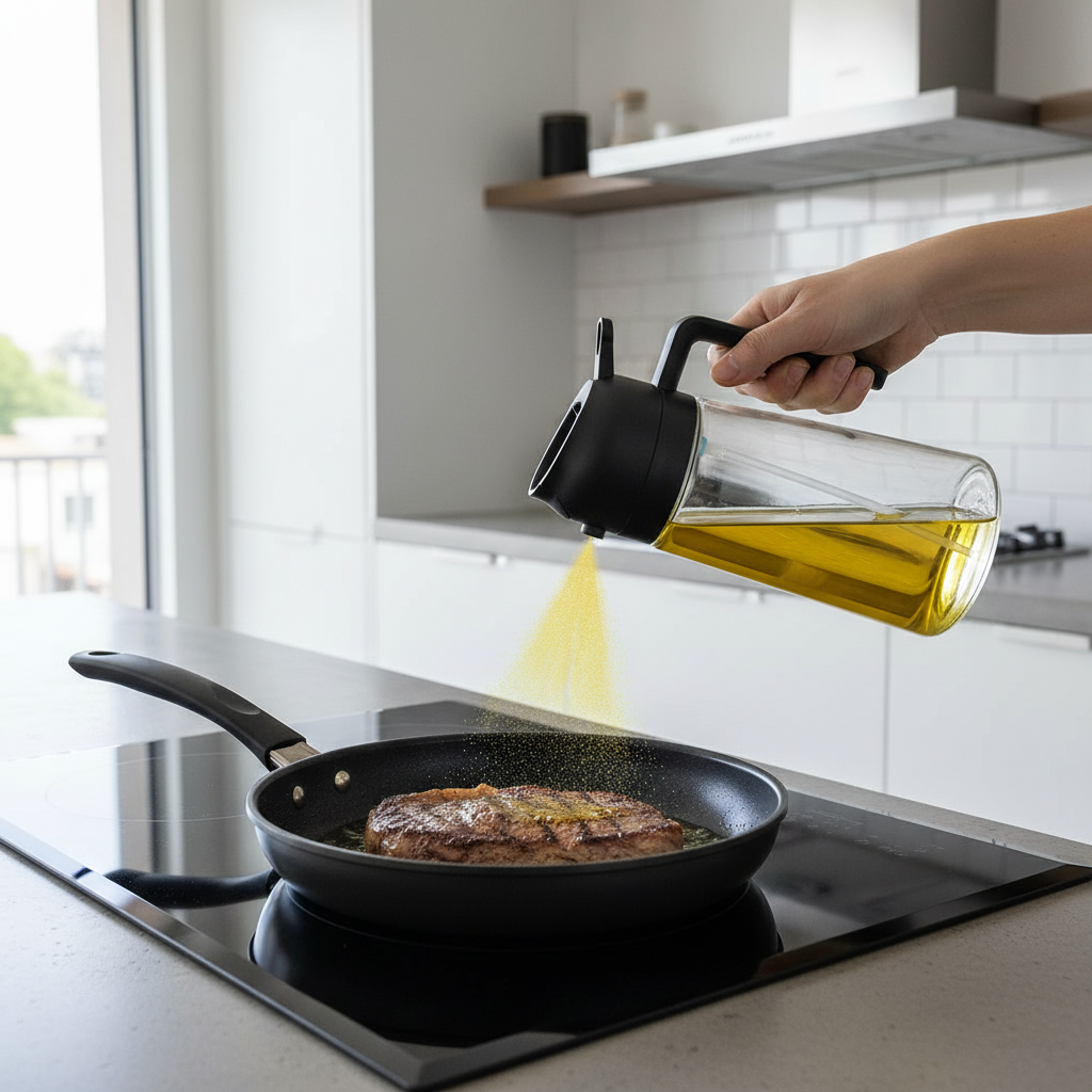 470ml 2-in-1 Glass Olive Oil Spray Bottle