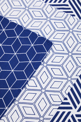 Modern Retro Set Of 3 Tea Towels