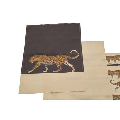 London Leo Set of 3 Leopard Print Tea Towels