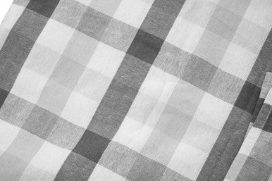 Thread and Loom Grey And Black Check Tablecloth