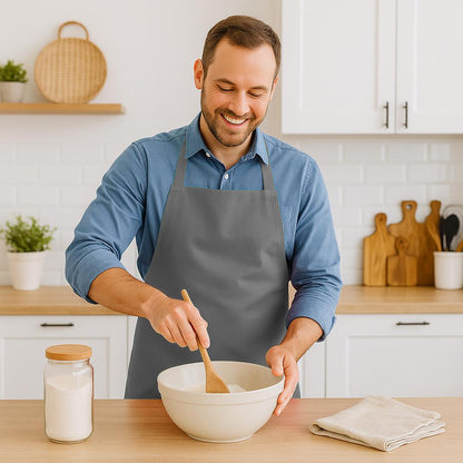 Cotton Kitchen Bib Apron - One Size