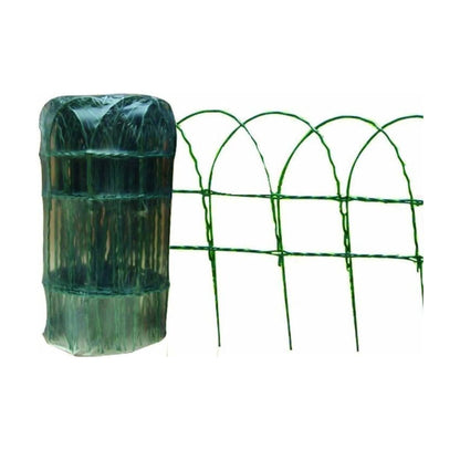 Garden Log Roll Green Wire Border Fencing 25cm x 10m