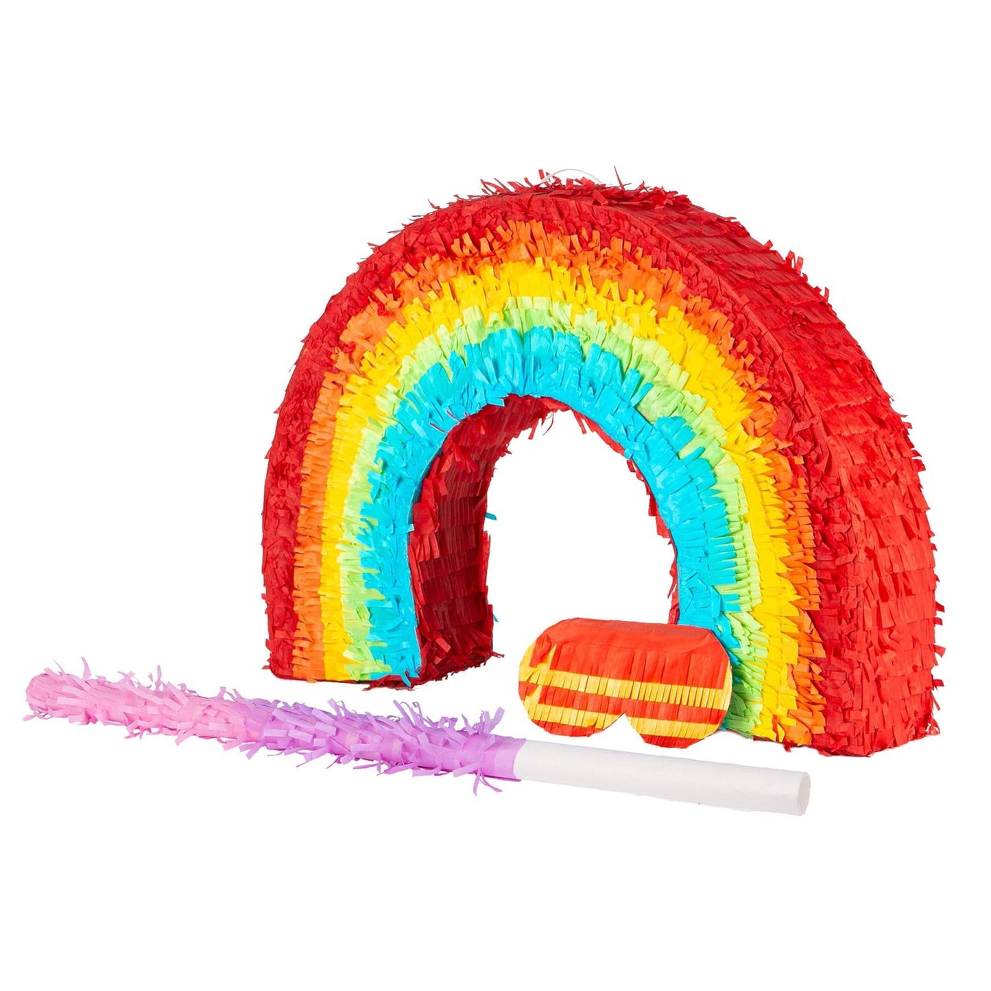 Large Rainbow Pinata Party Set