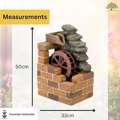 Heywood Mill Garden Solar Water Fountain Water Feature