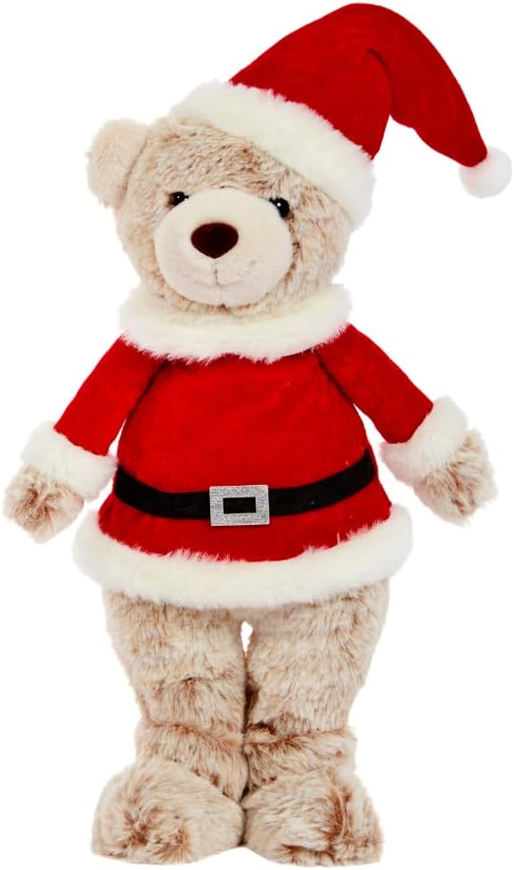 Christmas Santa Teddy Decoration Large Soft Plush