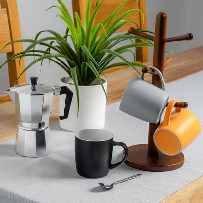 350ml Matt Red Coloured Coffee Mugs - Pack of Six