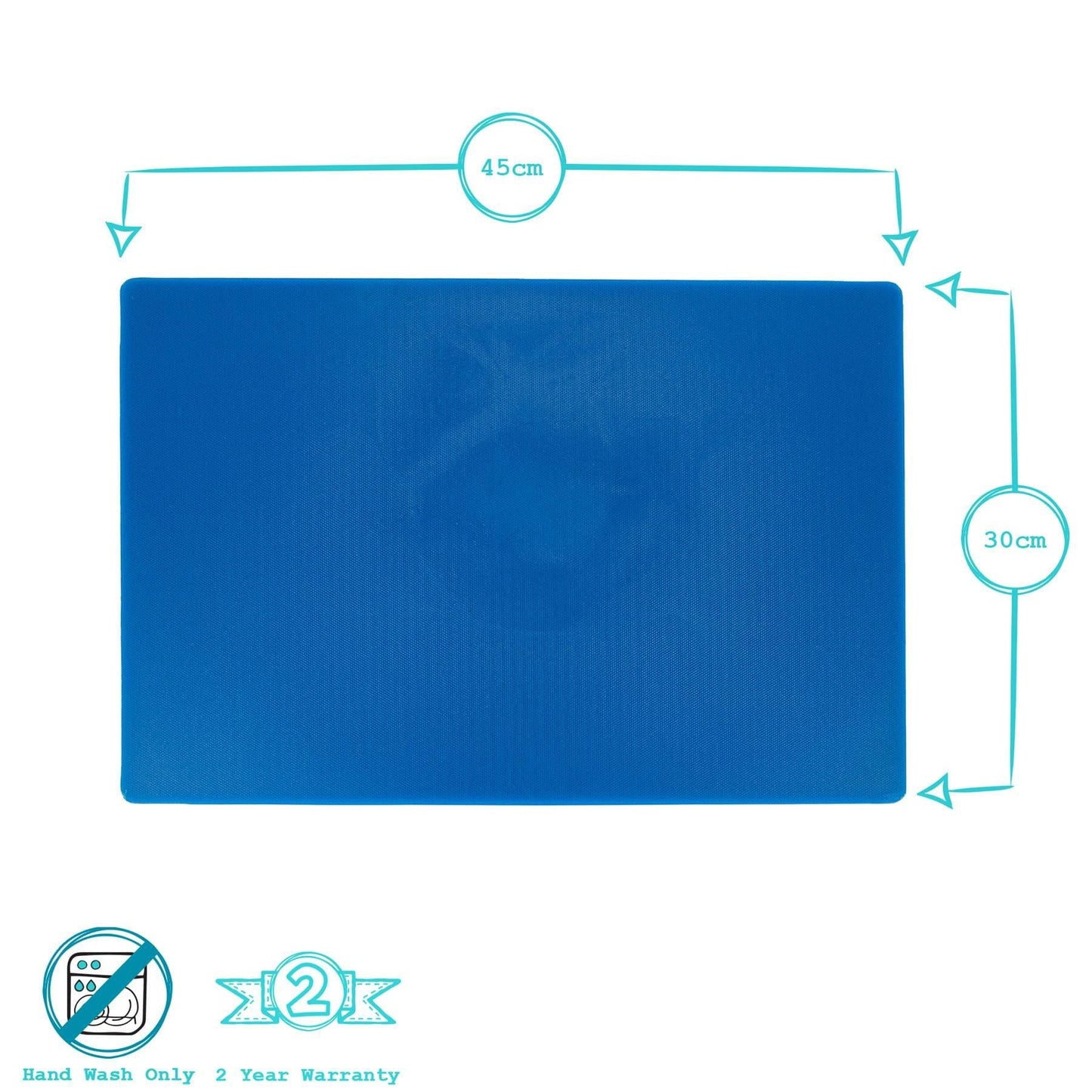 45cm x 30cm Plastic Chopping Board