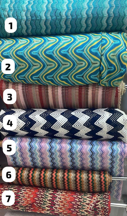 53 Different Design, Zigzag Knit Mesh Fabric