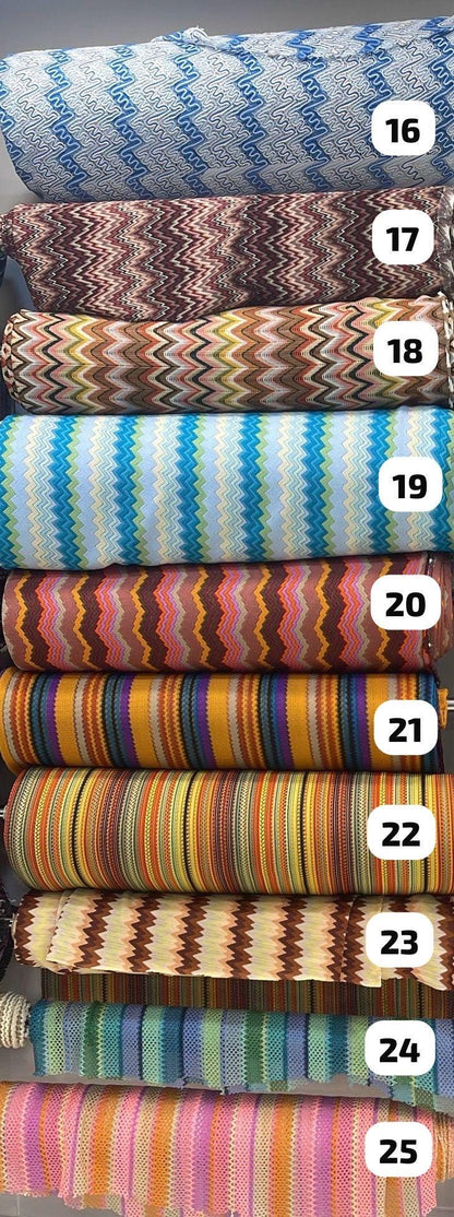 53 Different Design, Zigzag Knit Mesh Fabric