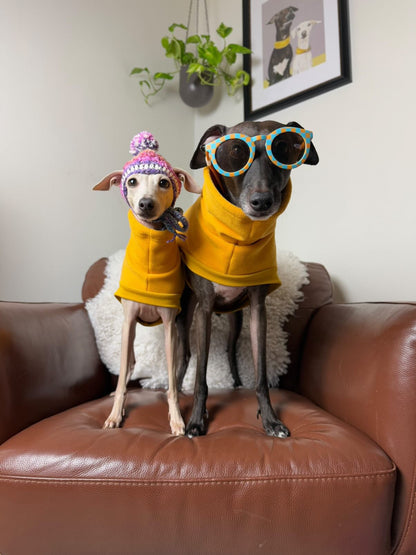 Open-Leg Fleece Vest - Yellow