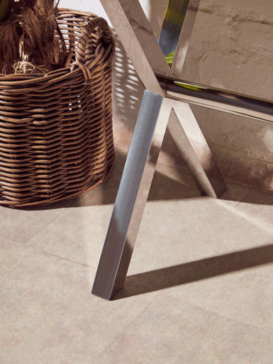 Kensington Townhouse Brown And White Genuine Cowhide Console Table