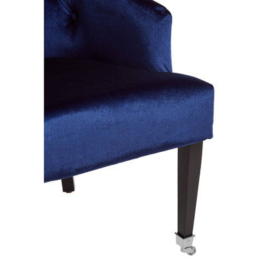 Darwin Blue Velvet Lounge Chair