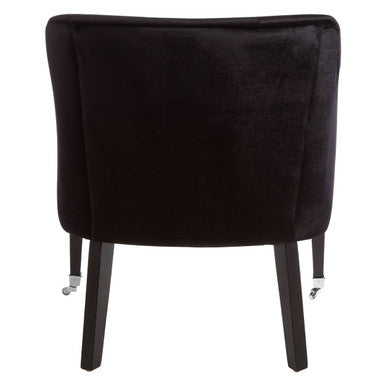 Darwin Black Velvet Chair