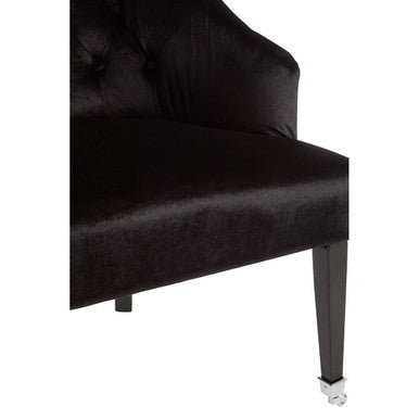 Darwin Black Velvet Chair