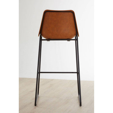 Dalston Camel Bar Chair With Black Legs