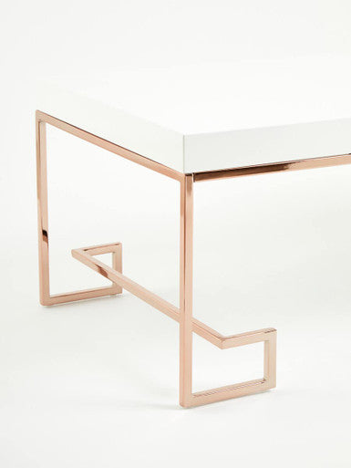 Allure Rose Gold Angled Legs Coffee Table