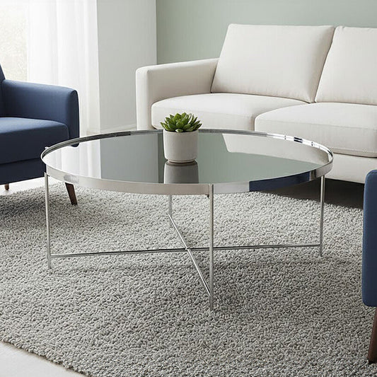Allure Silver Mirror Coffee Table