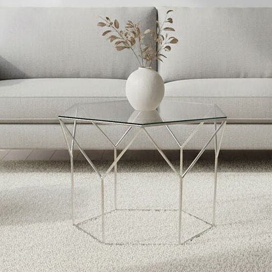 Shalimar Pentagonal Silver Coffee Table