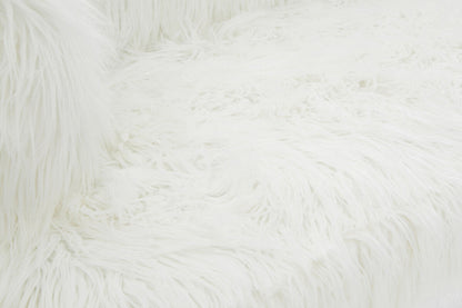 Fur Effect Sofa with Gold Legs, Clarence