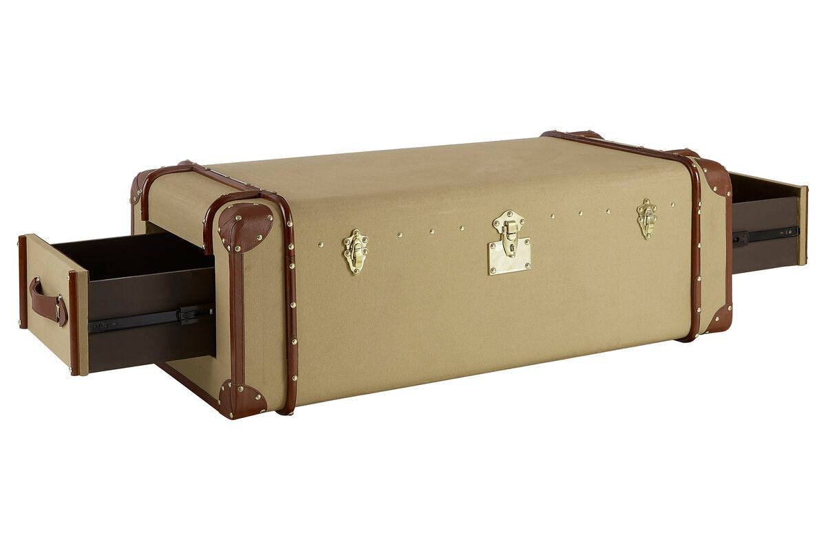 Columbus Canvas Trunk Design Coffee Table