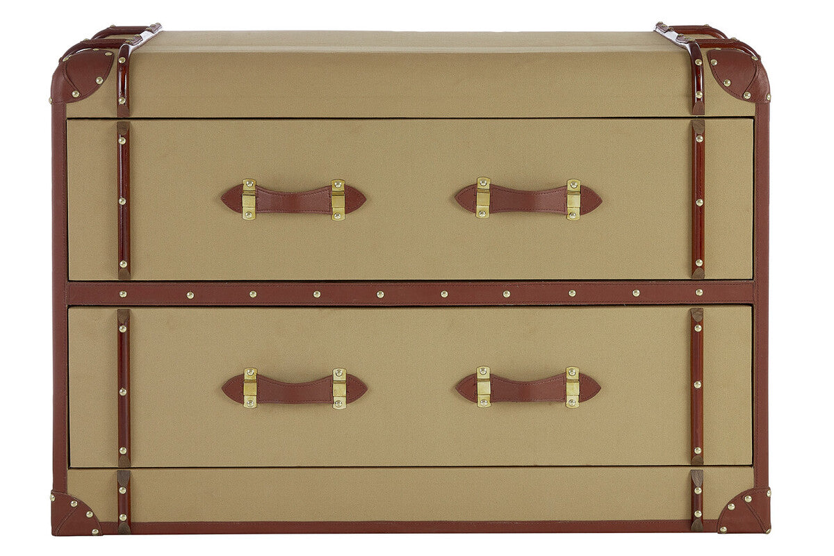 Columbus 2 Drawer Canvas Cabinet