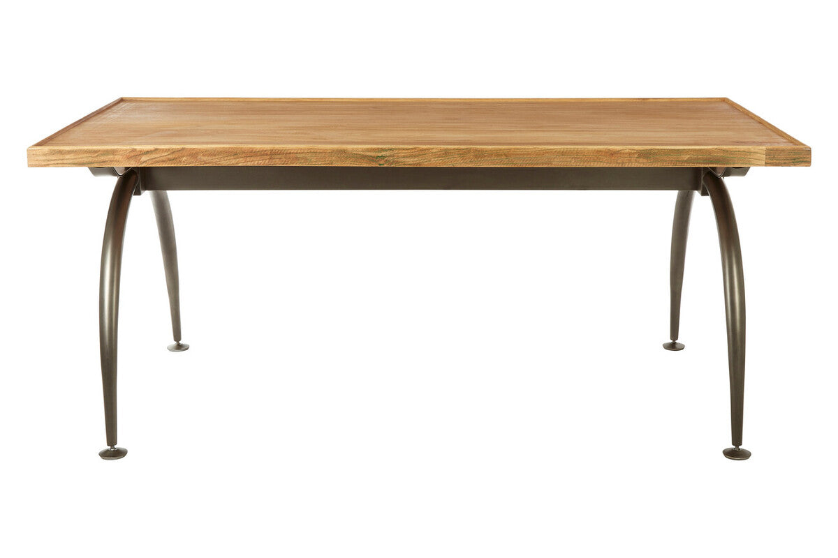 New Foundry Dining Table With Elm Wood Top