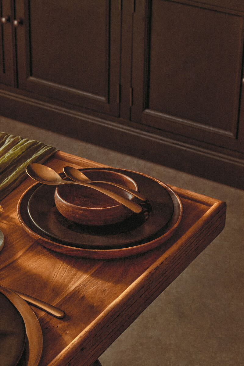 New Foundry Dining Table With Elm Wood Top