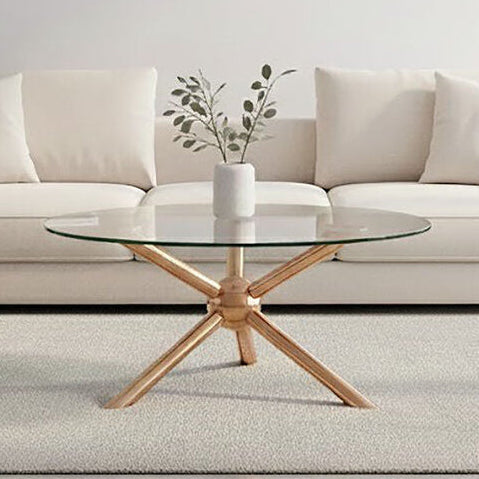 Novo Round Rose Gold Coffee Table