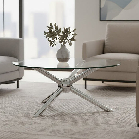Novo Round Silver Coffee Table