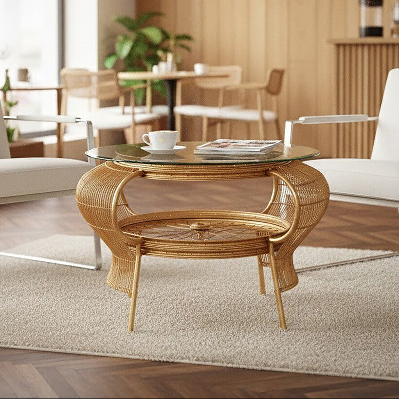 Mantis Gold Finish Table