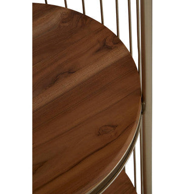 Mantis 3 Tier Champagne Gold Birdcage Shelf Unit
