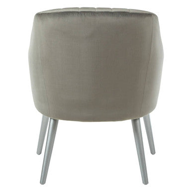 Louxor Grey Fabric Armchair