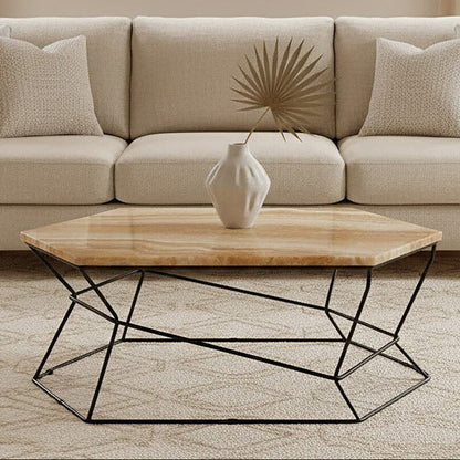 Relic Coffee Table With Natural Onyx Top