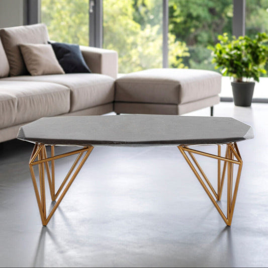 Relic Black Marble Coffee Table