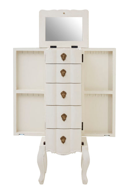 Loire 5 Drawer Small Chest White