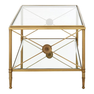 Axis Coffee Table With Gold Finish Frame