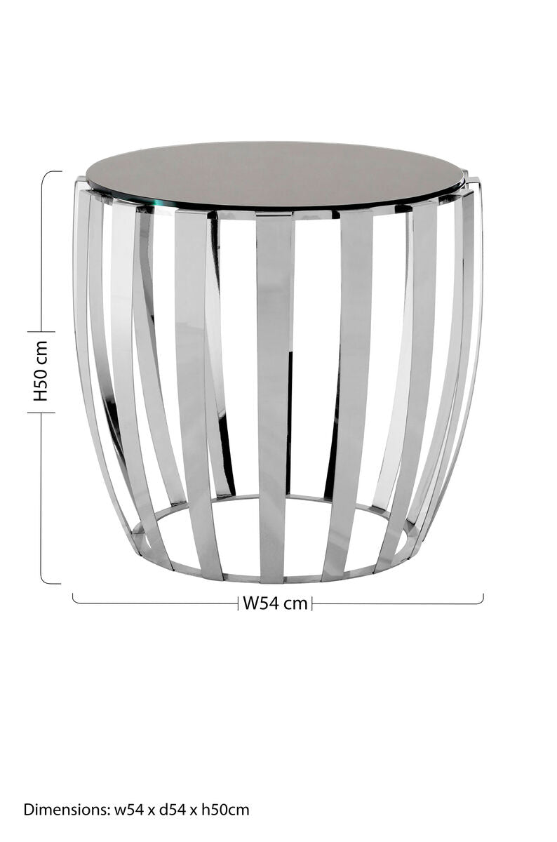 Yasmin Stainless Steel Side Table