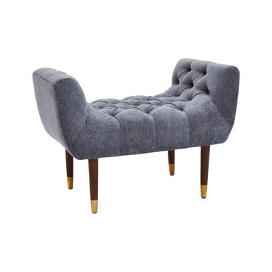 Shay Grey Chenille Stool