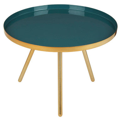 Enox Large Diesel Green and Gold Coffee Table