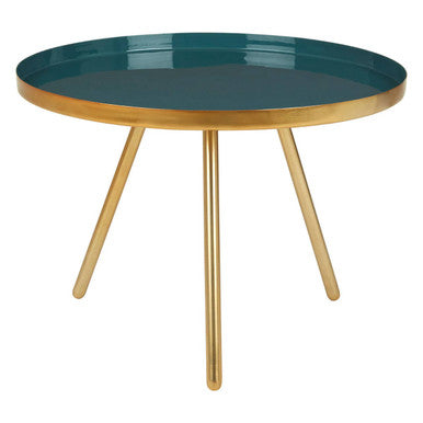 Enox Large Diesel Green and Gold Coffee Table
