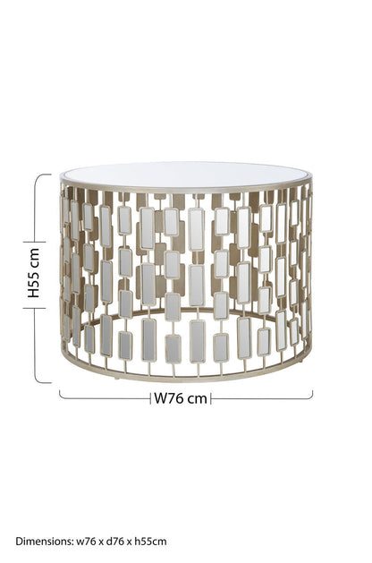 Raina Large Round  Coffee Table