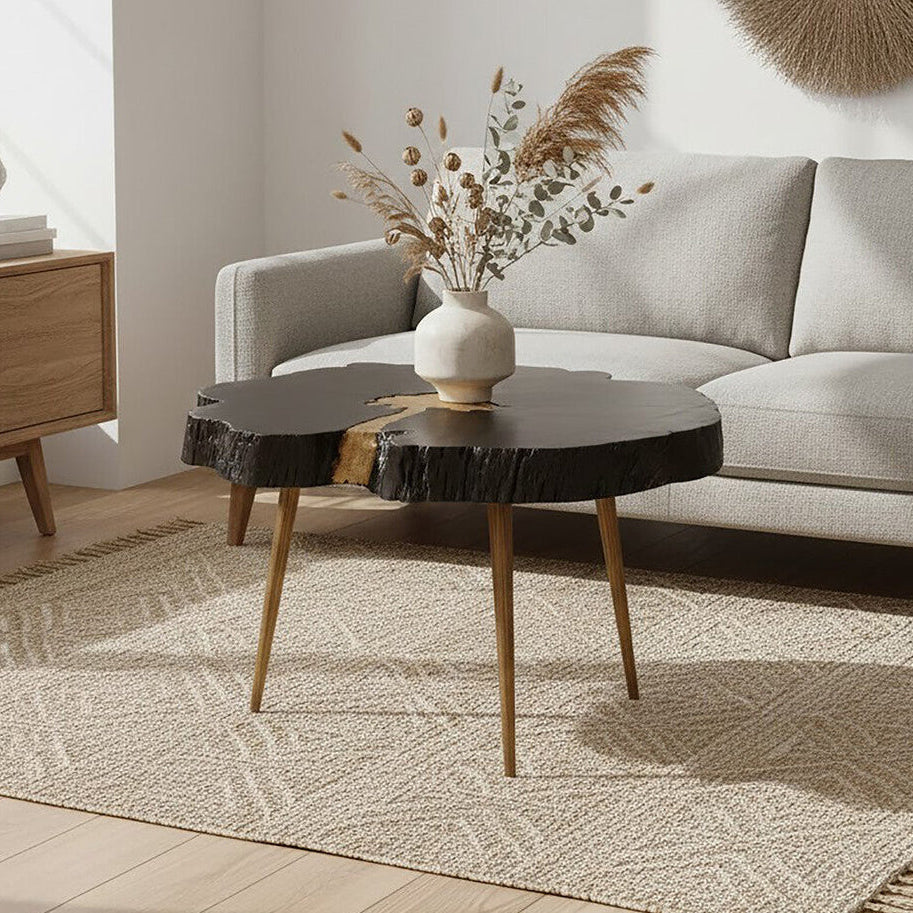 Asamra Black And Gold Coffee Table