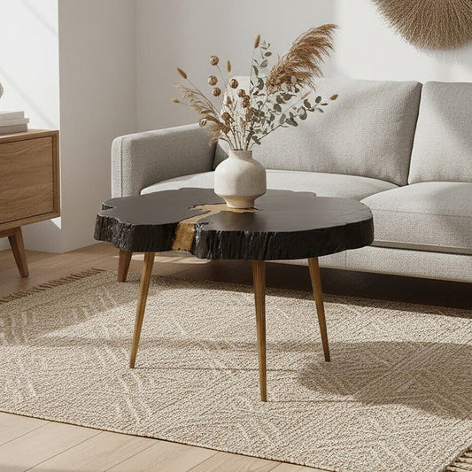 Asamra Black And Gold Coffee Table