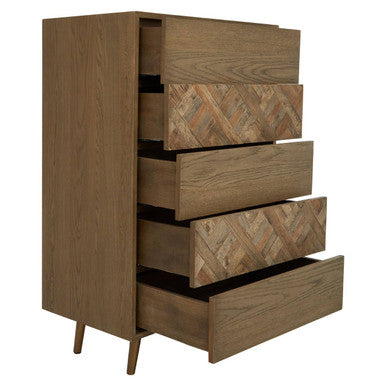 Salvar Wooden Chest of 5 Drawers