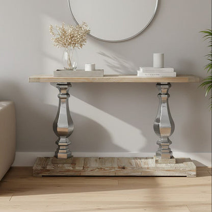 Richmond White Washed Pine Wood Console Table