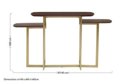 Villi 3 Tier Console Table
