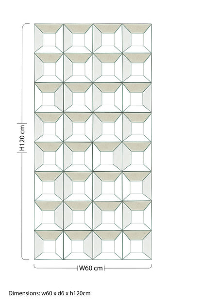 Torino Multi Glass Bevelled Wall Mirror