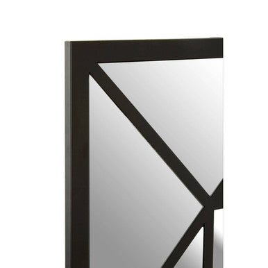 Descartes Black Metal Frame Wall Mirror