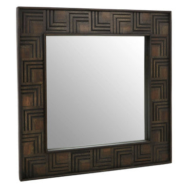 Surat Mango Wood Square Wall Mirror